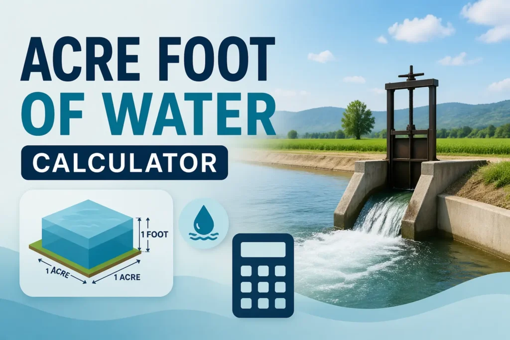 acre foot of water calculator