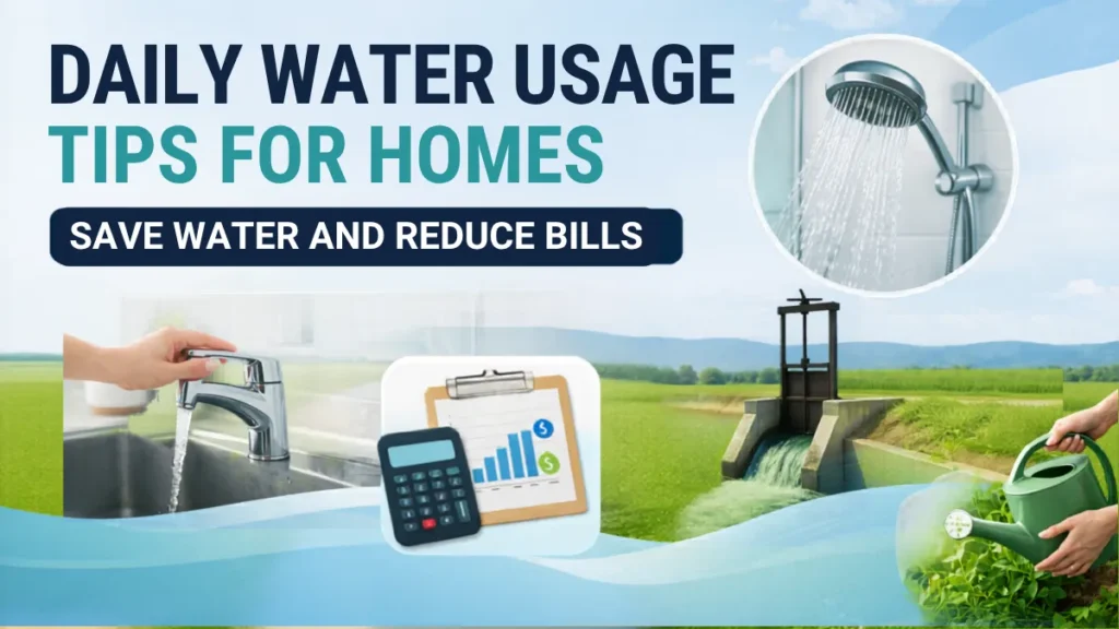 daily water usage tips for homes